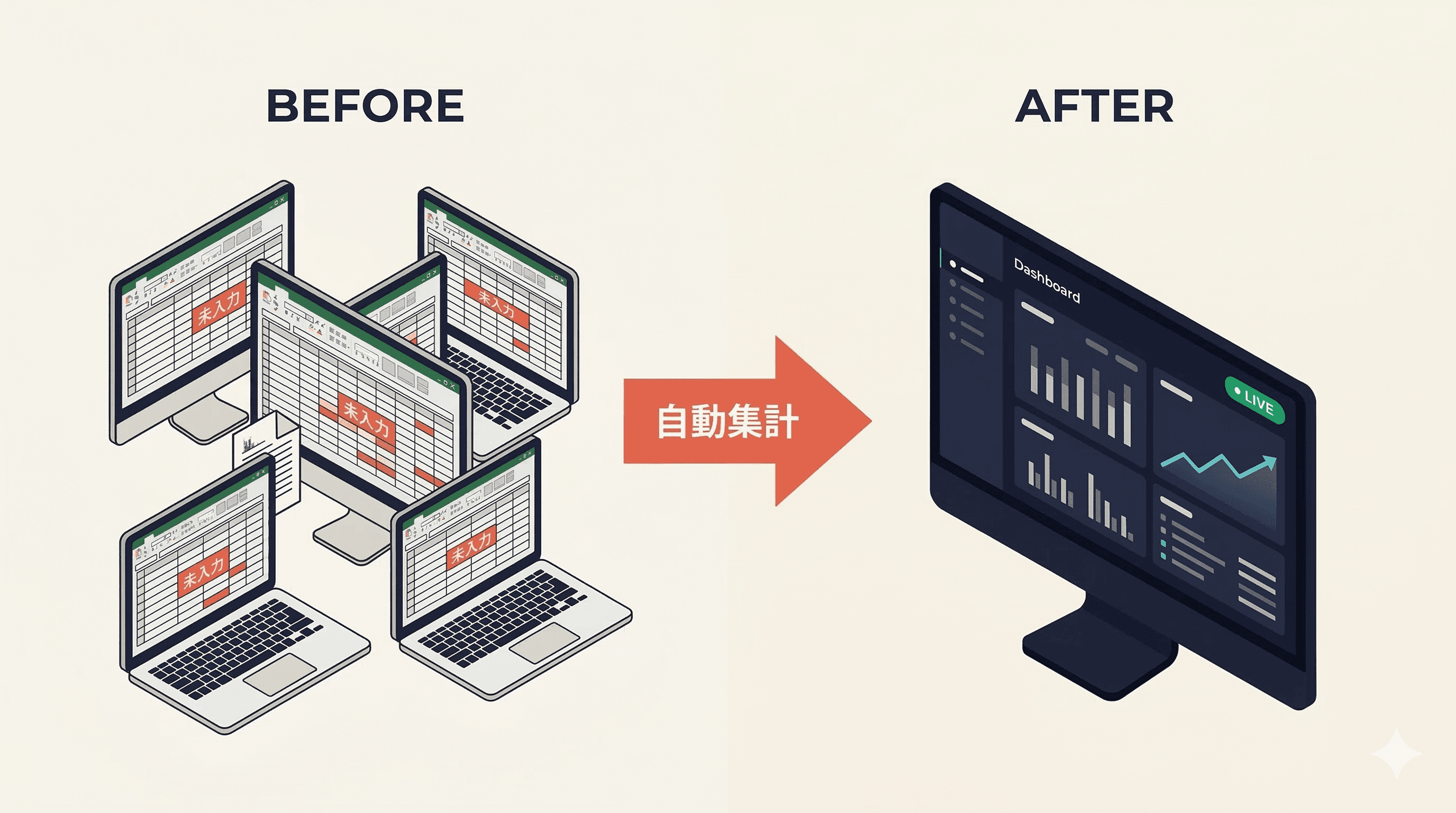 売上・経費・予約——数字を把握するのに翌週まで待っている